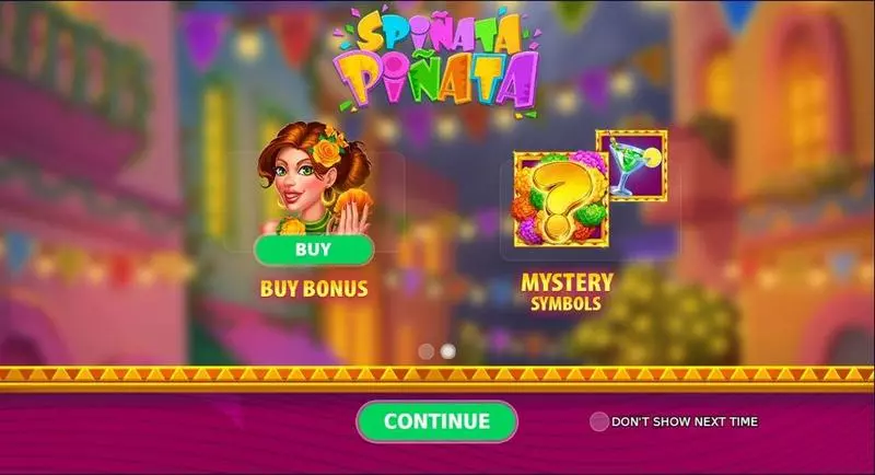 Introduction Screen - Spiñata Piñata StakeLogic Slots Game
