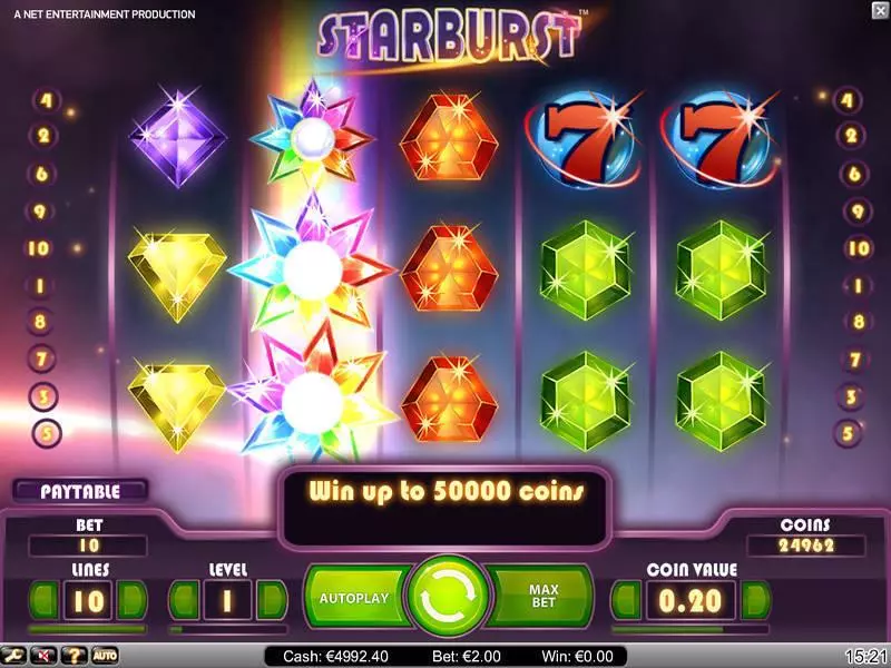 Bonus 1 - Starburst NetEnt Slots Game