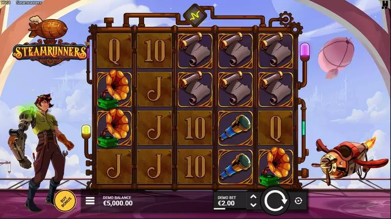 Main Screen Reels - Steamrunners Hacksaw Gaming Slots Game
