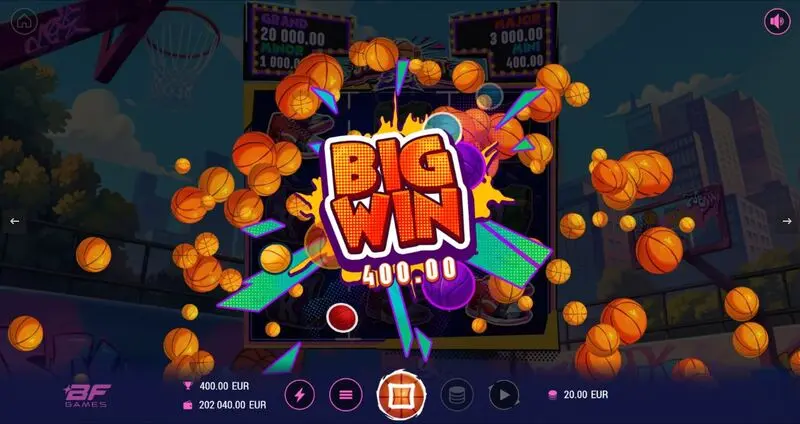 Winning Screenshot - Street Basket 3×3 BF Games Slots Game