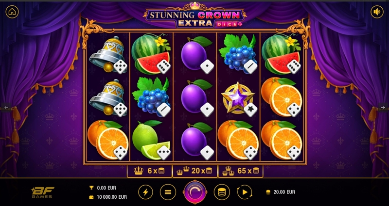 Main Screen Reels - Stunning Crown Extra Dice BF Games Slots Game