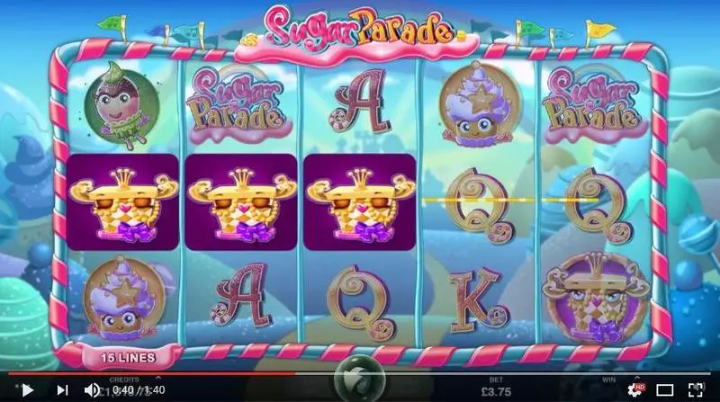 Main Screen Reels - Sugar Parade Microgaming Slots Game