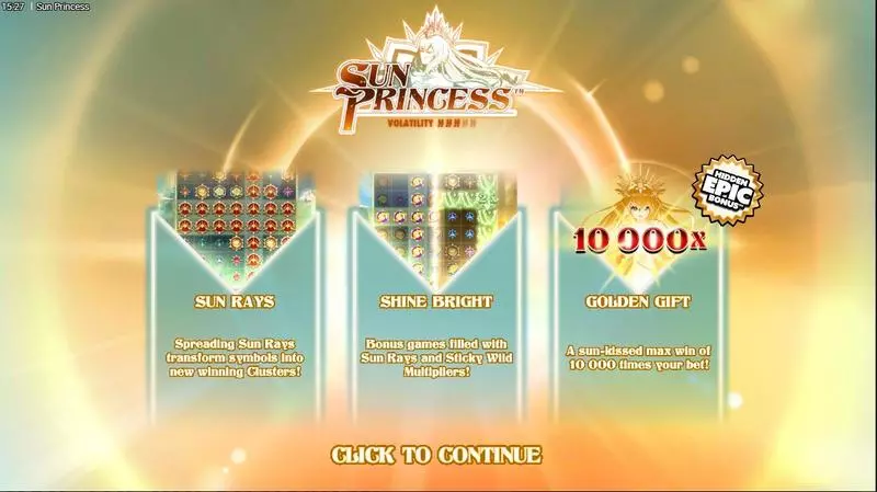 Info and Rules - Sun Princess Hacksaw Gaming Slots Game