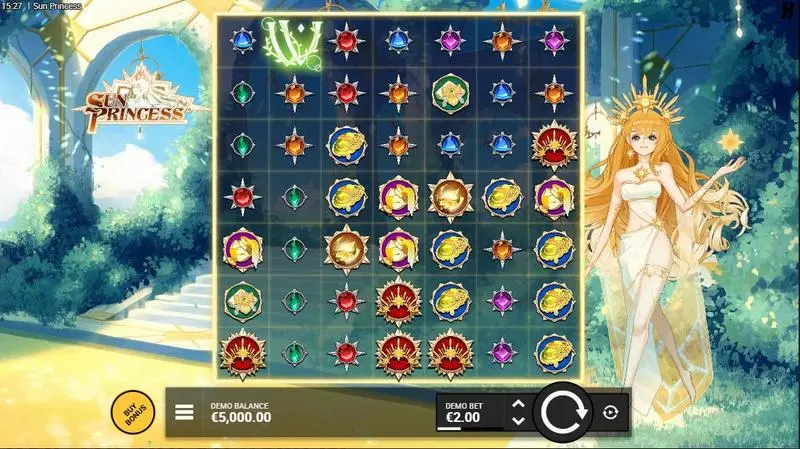 Main Screen Reels - Sun Princess Hacksaw Gaming Slots Game