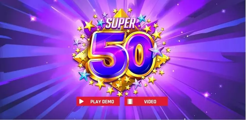 Introduction Screen - Super 50 Stars Red Rake Gaming Slots Game