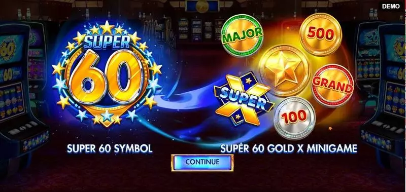 Info and Rules - Super 60 Stars Red Rake Gaming Slots Game