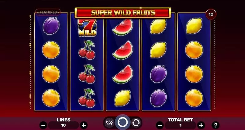 Main Screen Reels - Super Wild Fruits Spinomenal Slots Game