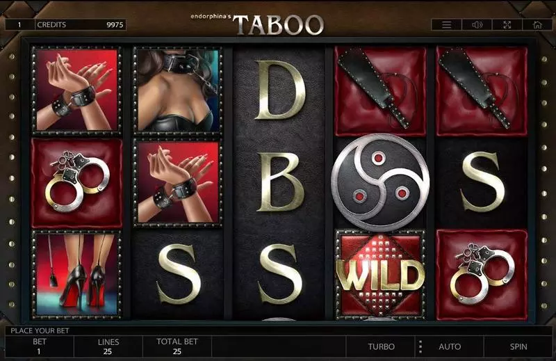 Main Screen Reels - Taboo Endorphina Slots Game