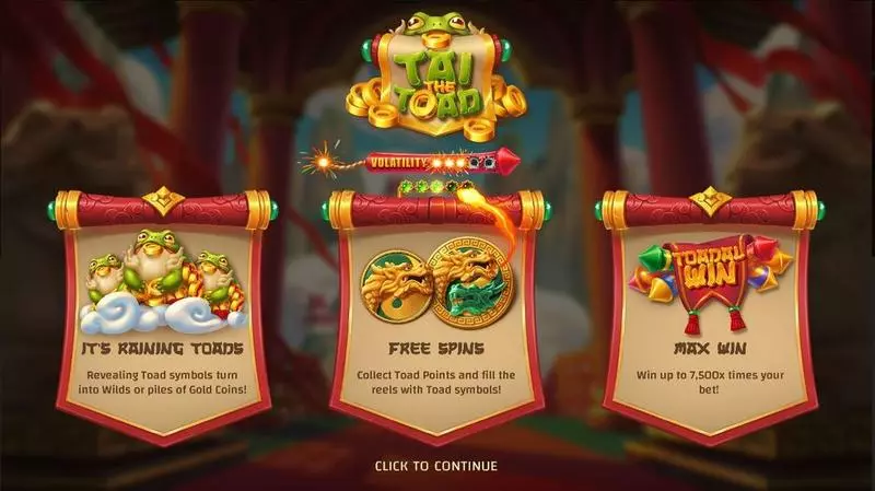 Info and Rules - Tai the Toad Hacksaw Gaming Slots Game