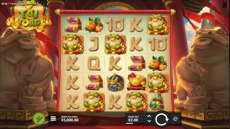 Main Screen Reels - Tai the Toad Hacksaw Gaming Slots Game