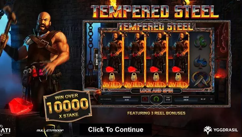Info and Rules - Tempered Steel Bulletproof Games Slots Game