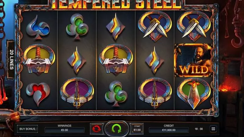 Main Screen Reels - Tempered Steel Bulletproof Games Slots Game