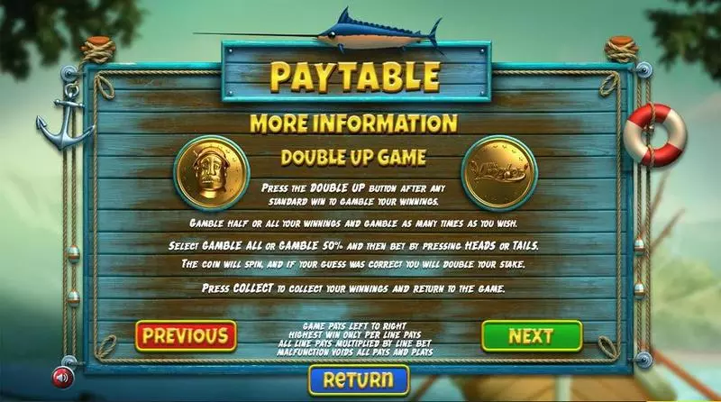 Info and Rules - The Angler BetSoft Slots Game