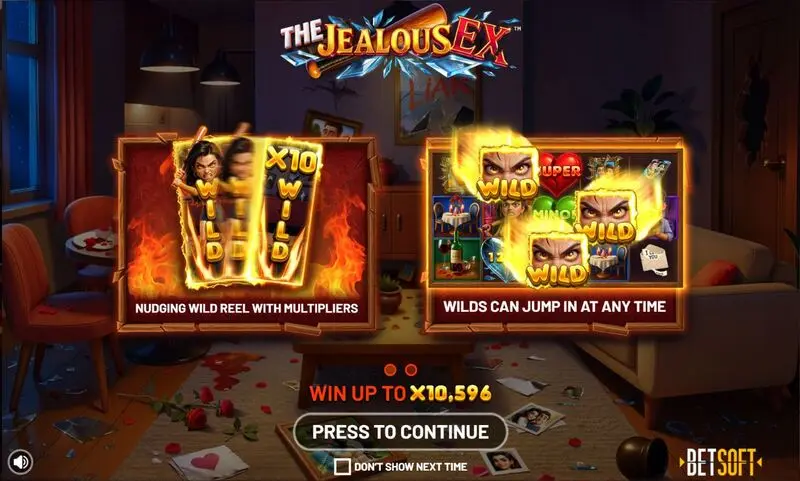 Info and Rules - The Jealous Ex BetSoft Slots Game