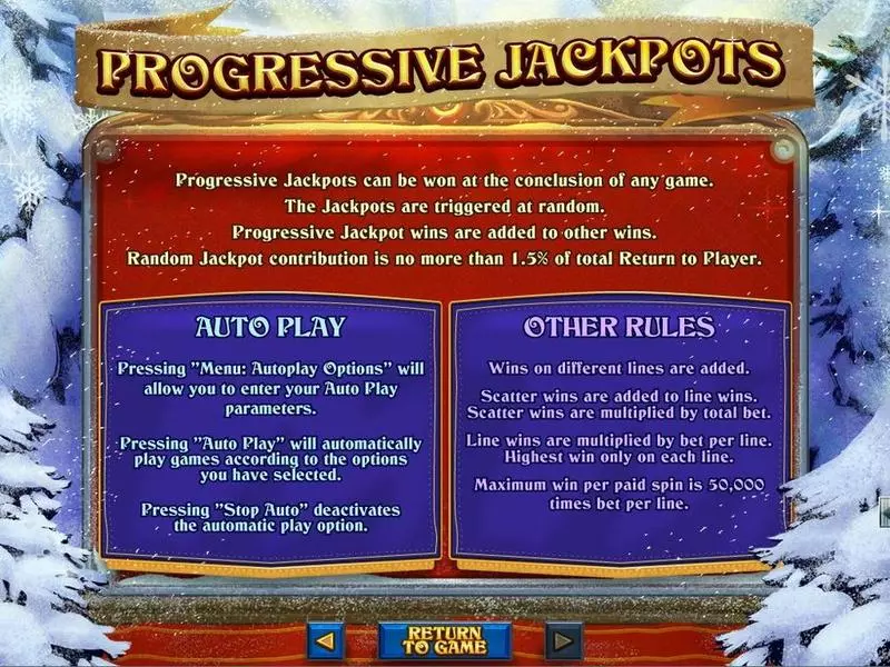 Info and Rules - The Naughty List RTG Slots Game