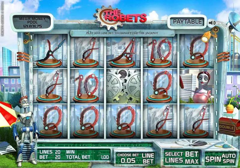 Main Screen Reels - The Robets Sheriff Gaming Slots Game