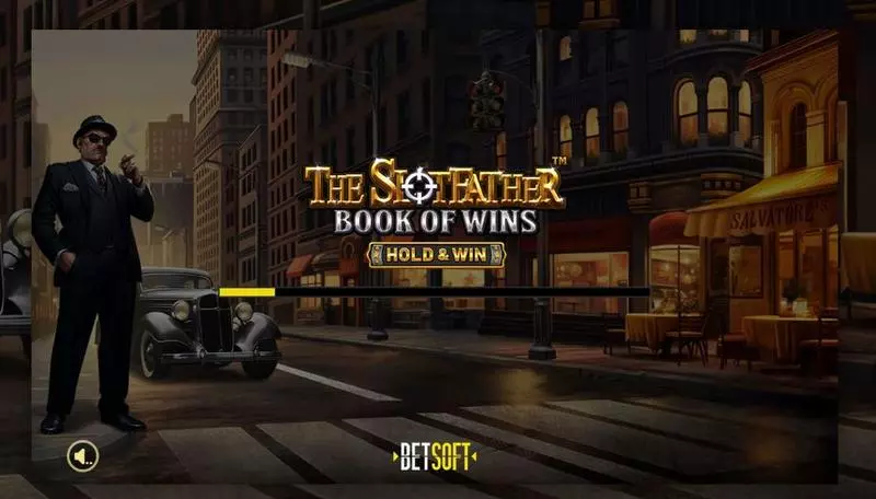 Introduction Screen - The Slotfather: Book of Wins – HOLD & WIN BetSoft Slots Game