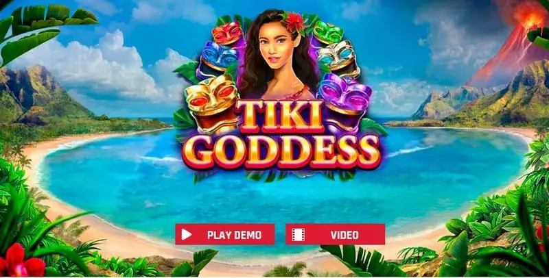 Introduction Screen - Tiki Goddess Red Rake Gaming Slots Game