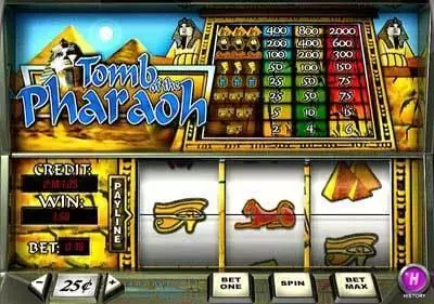 Main Screen Reels - Tomb Of The Pharaoh PlayTech Slots Game