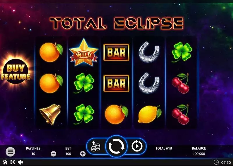 Main Screen Reels - Total Eclipse Apparat Gaming Slots Game