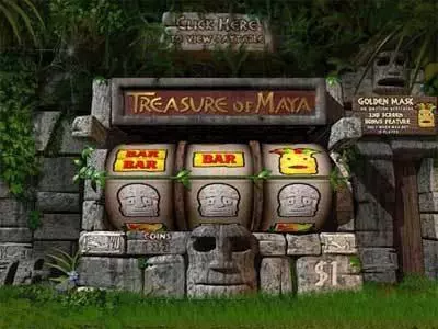 Main Screen Reels - Treasure of Maya Microgaming Slots Game