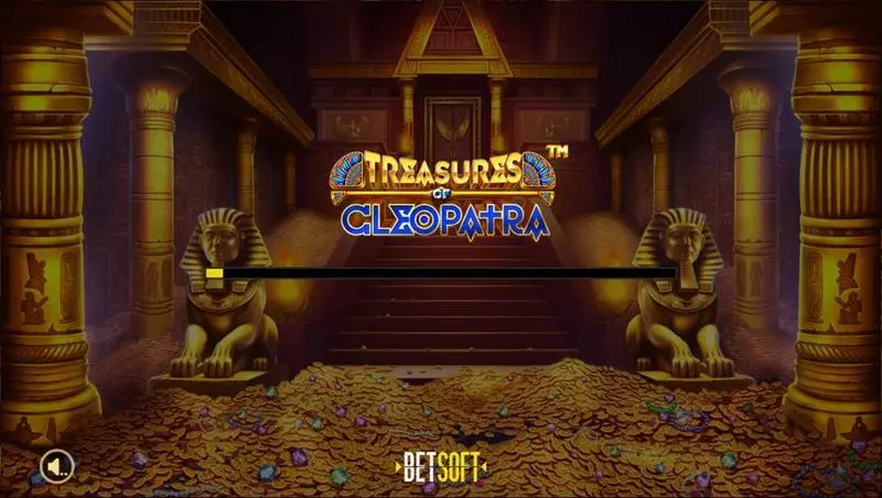 Introduction Screen - Treasures of Cleopatra BetSoft Slots Game