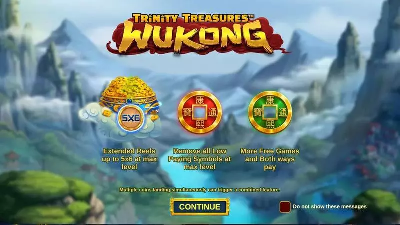 Info and Rules - Trinity Treasure Wukong Greentube Slots Game