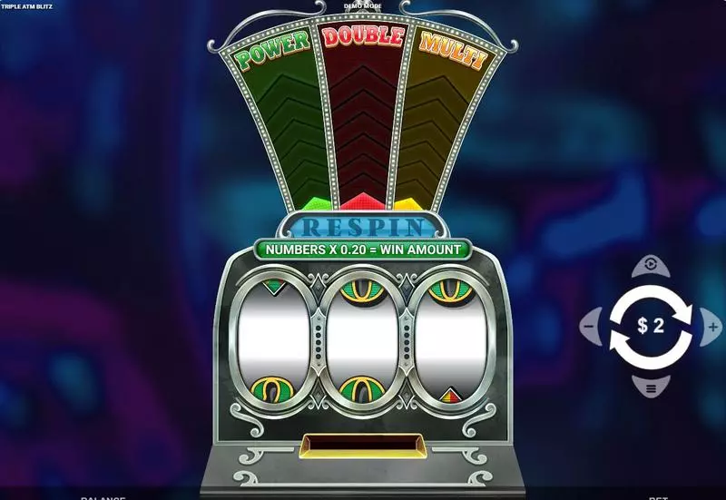 Main Screen Reels - Triple ATM Blitz Wizard Games Slots Game