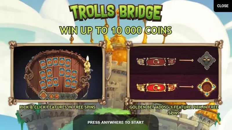 Bonus 1 - Trolls Bridge Yggdrasil Slots Game