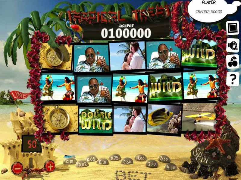 Main Screen Reels - Tropical Treat Slotland Software Slots Game