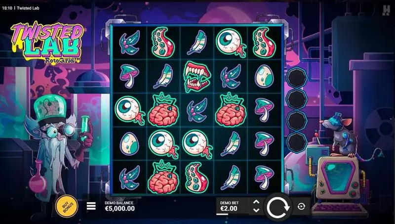 Main Screen Reels - Twisted Lab Hacksaw Gaming Slots Game