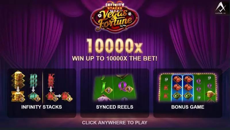 Info and Rules - Vegas Fortune AvatarUX Slots Game