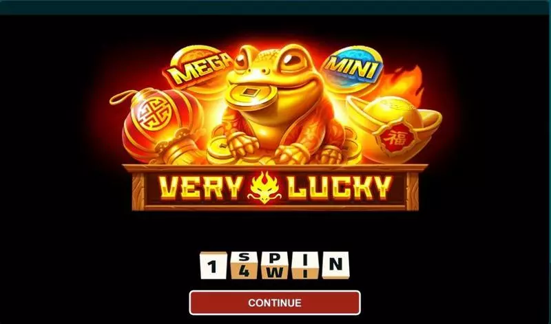 Introduction Screen - Very Lucky 1Spin4Win Slots Game