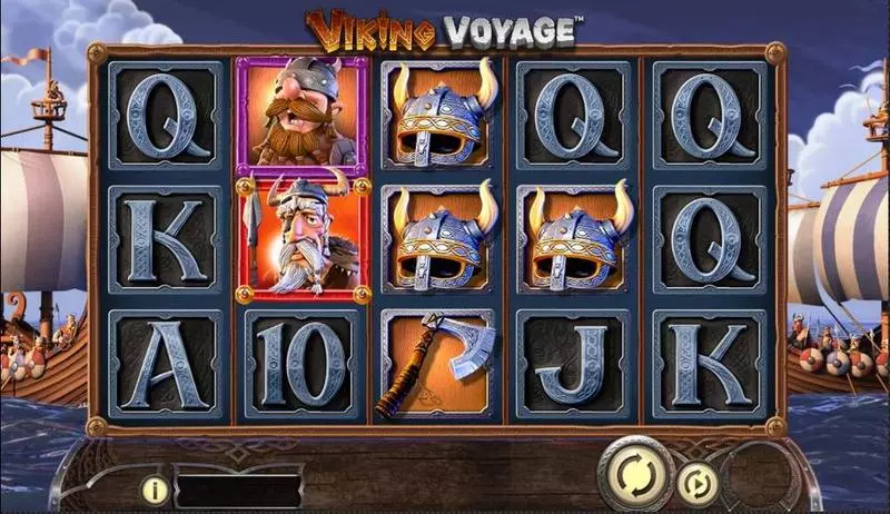 Main Screen Reels - Viking Voyage BetSoft Slots Game