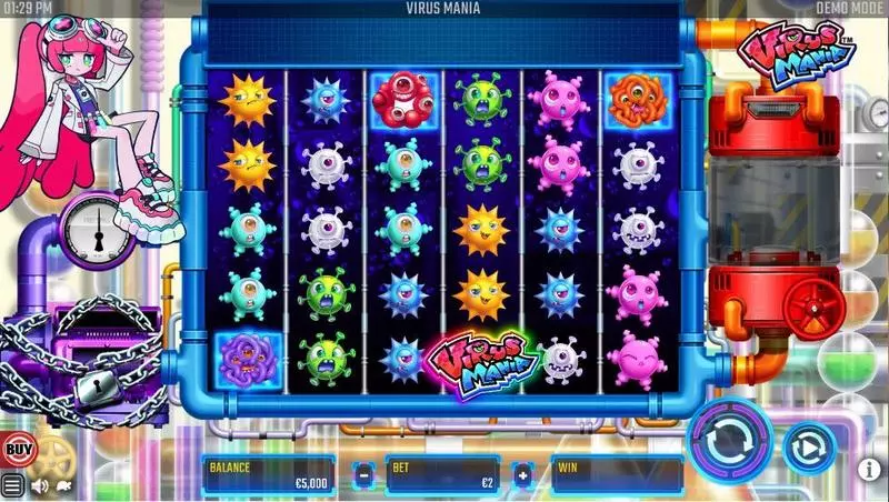 Main Screen Reels - Virus Mania Win Fast Games Slots Game