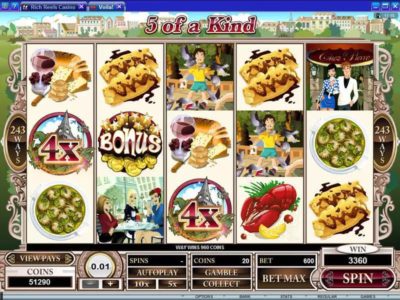 Bonus 1 - Voila Microgaming Slots Game