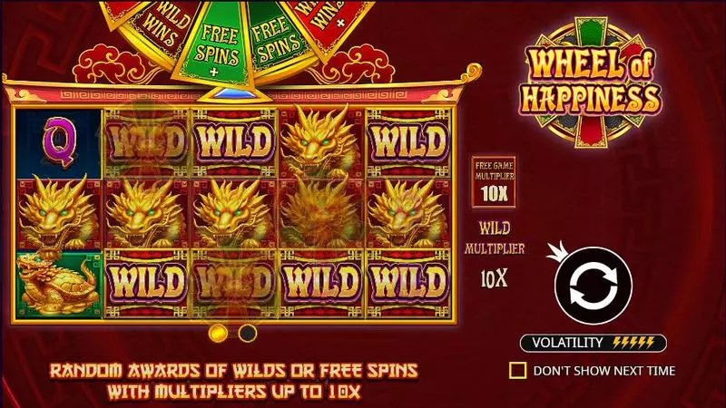 Introduction Screen - Wheel of Happiness Pragmatic Play Slots Game