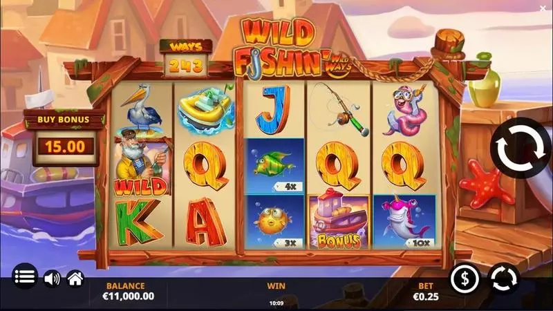Main Screen Reels - Wild Fishin Wild Ways Jelly Entertainment Slots Game