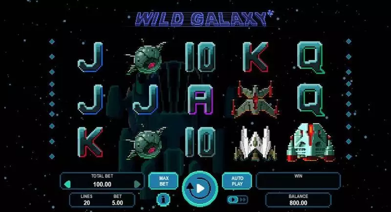 Introduction Screen - Wild Galaxy Booongo Slots Game