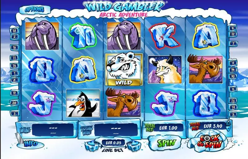 Main Screen Reels - Wild Gambler Artic Adventure Ash Gaming Slots Game