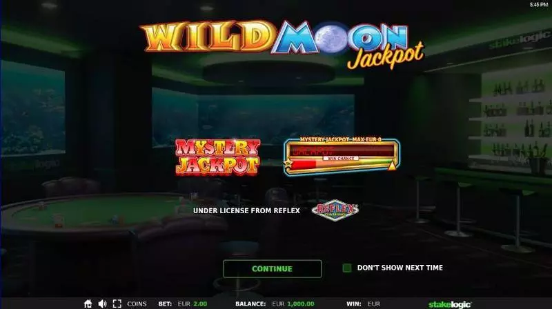 Info and Rules - Wild Moon Jackpot StakeLogic Slots Game