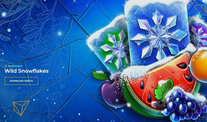 Introduction Screen - Wild Snowflakes Tom Horn Gaming Slots Game