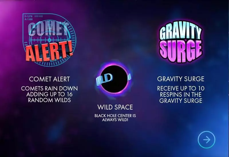 Info and Rules - Wild Space Genesis Slots Game