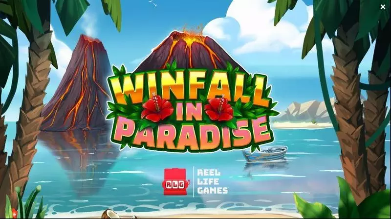 Introduction Screen - Winfall in Paradise Reel Life Games Slots Game