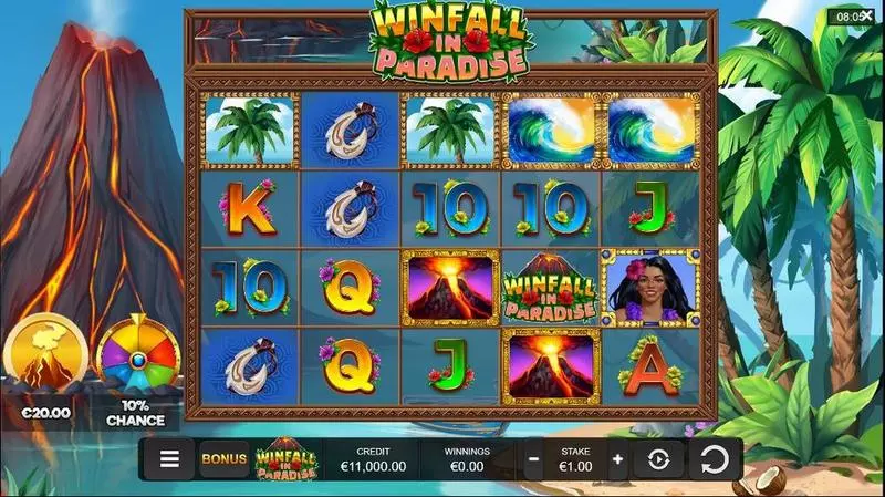 Main Screen Reels - Winfall in Paradise Reel Life Games Slots Game