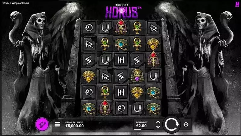 Main Screen Reels - Wngs Of Horus Hacksaw Gaming Slots Game