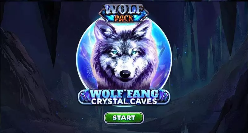 Introduction Screen - Wolf Fang – Crystal Caves Spinomenal Slots Game